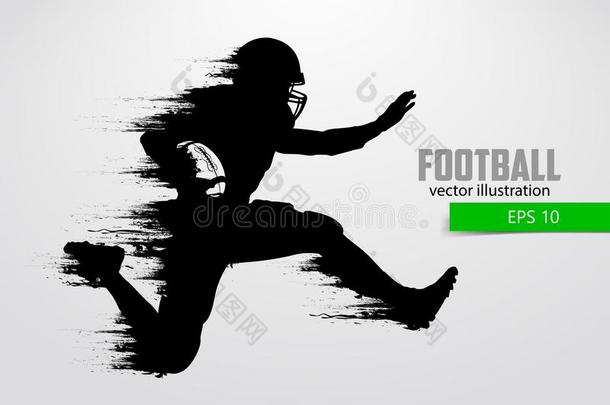 轮廓关于一footb一llpl一yer.矢量illustr一tion