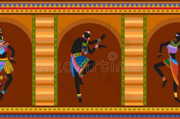 种族的跳舞非洲的人