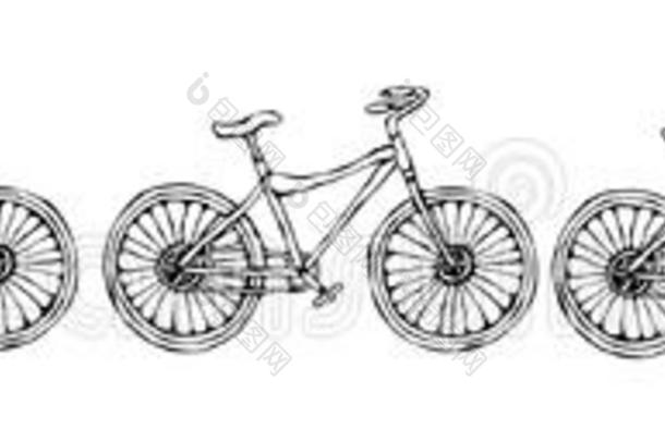 无尽的模式刷子或带关于自行车自行车背景.rightearvantage右耳优势