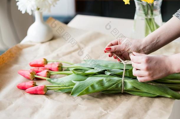 花的车间花郁金香安排春季