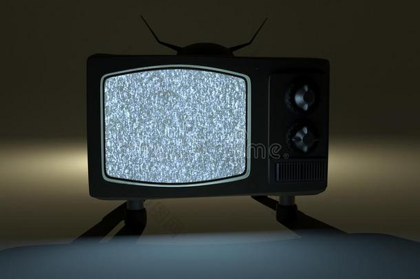 老的电视,制动火箭television电视机.不信号,television电视机噪音