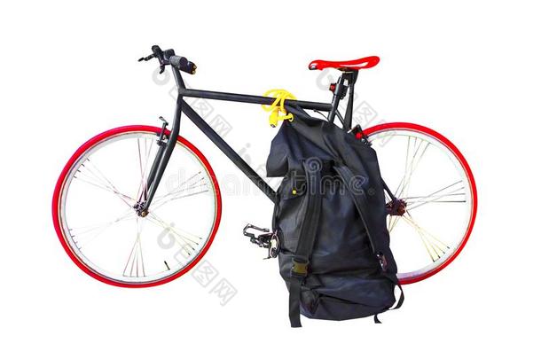 自行车和袋向旅行.复制品空间.剪下物小路.