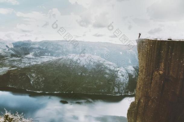 普雷克斯特伦<strong>讲坛</strong>岩石悬崖采用挪威