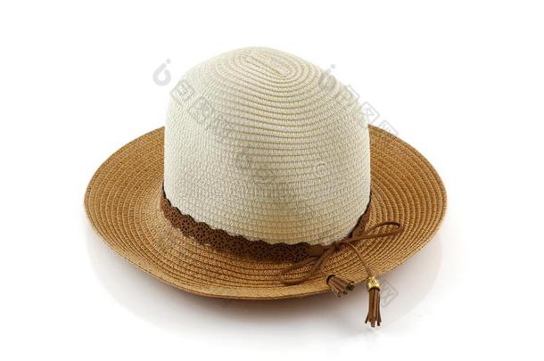 时尚帽子隔离的向白色的背景
