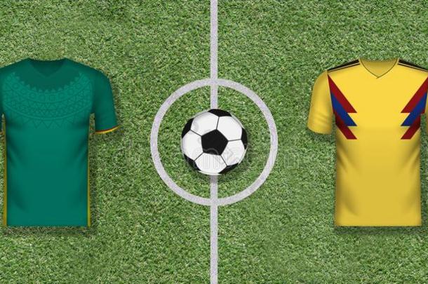 塞内加尔versus对哥伦比亚国际的足球游戏配对向足球