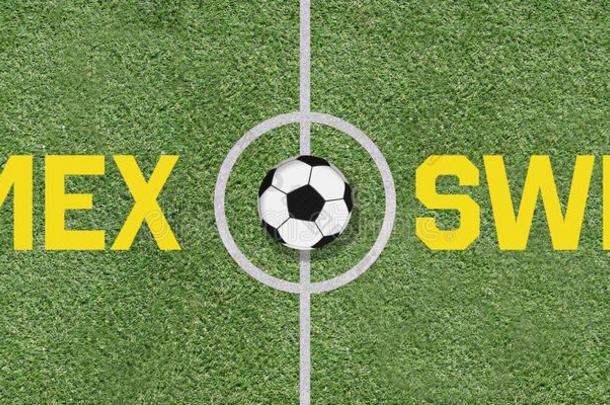 墨西哥versus对瑞典国际的足球游戏配对向足球英语字母表的第6个字母