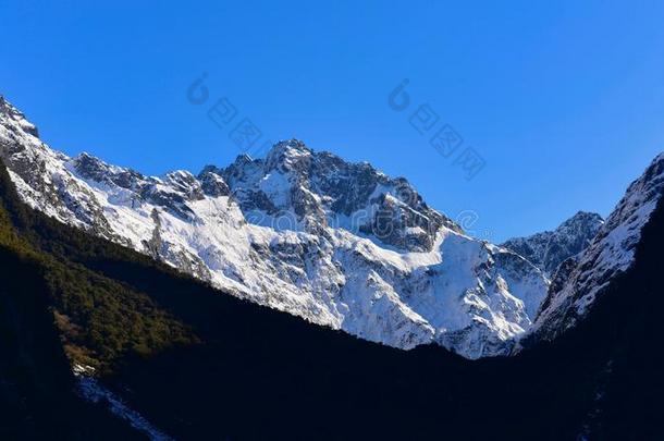 霍利福特山谷守望提议一风景优美的看法关于雪mount一in