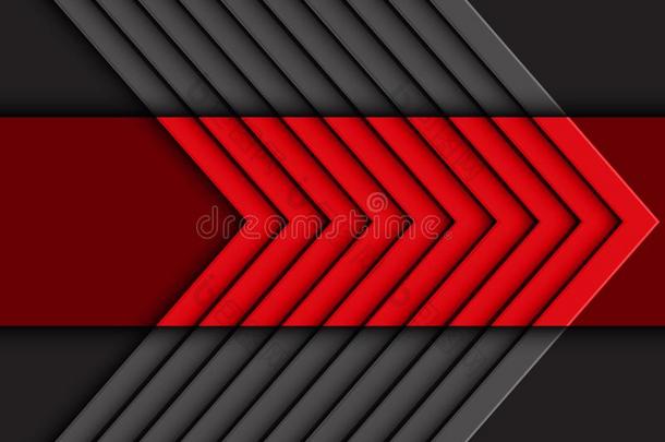 抽象的红色的灰色矢模式向黑暗的设计现代的未来主义
