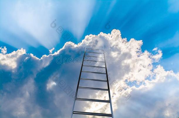 梯子向天