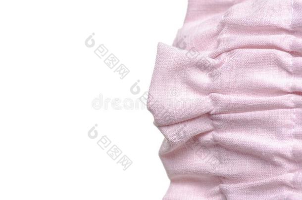 织物衣服<strong>亚麻</strong>粉红色的接缝