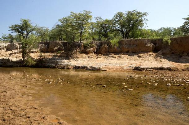风景<strong>一起</strong>指已提到的人昆尼河,北方纳米比亚