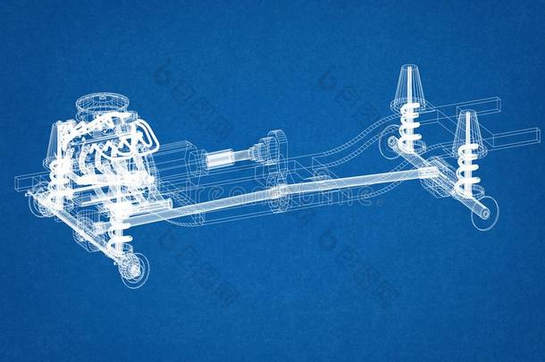 汽车底盘和发动机设计-蓝图