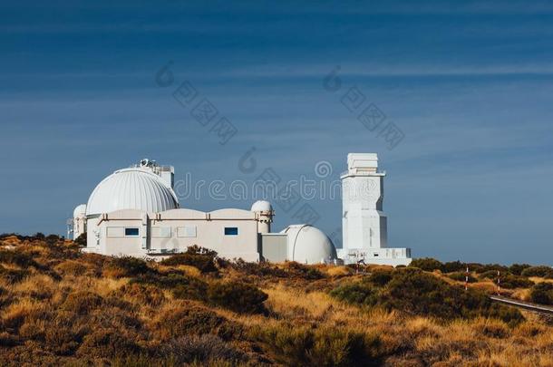 泰德天文台天文学的望远镜采用特内里费岛
