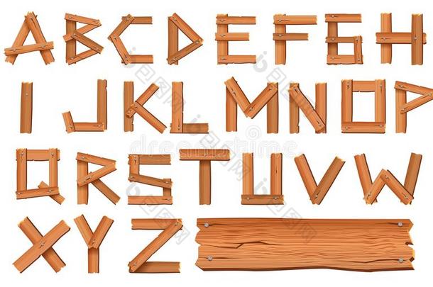 字母表使关于木制的文学隔离的