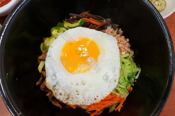 朝鲜人食物方式,顶看法关于稻是（be的三单形式形成顶部和调过味的vegetable蔬菜