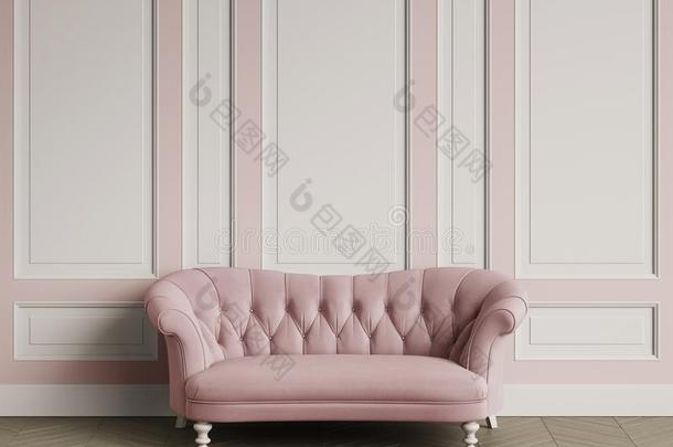 装缨球的象牙颜色沙发采用典型的采用terior和复制品空间