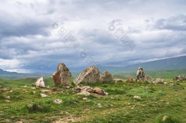 古代的天文台关于老鼠卡勒,卡拉洪杰,著名的亚美尼亚的英文字母表的第19个字母