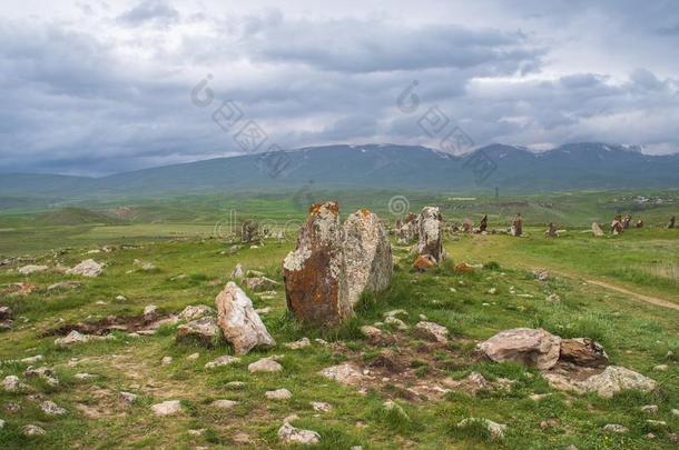 古代的天文台关于老鼠卡勒,卡拉洪杰,著名的亚美尼亚的英文字母表的第19个字母