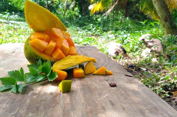 甜的芒果创办采用指已提到的人加勒比海岛