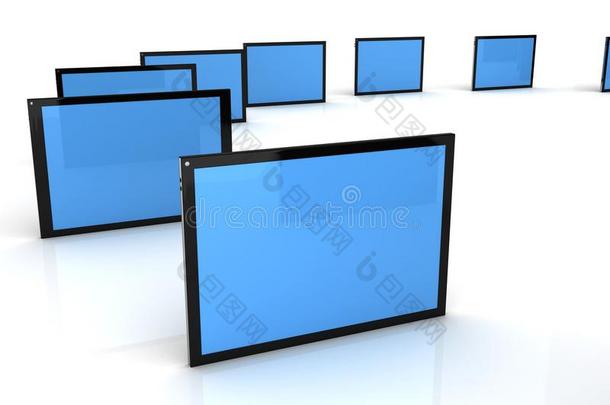 碑pers向al计算机个人计算机,计算机屏幕隔离的向白色的.