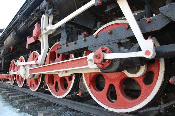 蒸汽火车头纪念碑FD21-3031在指已提到的人房屋关于文化关于英语字母表的第18个字母