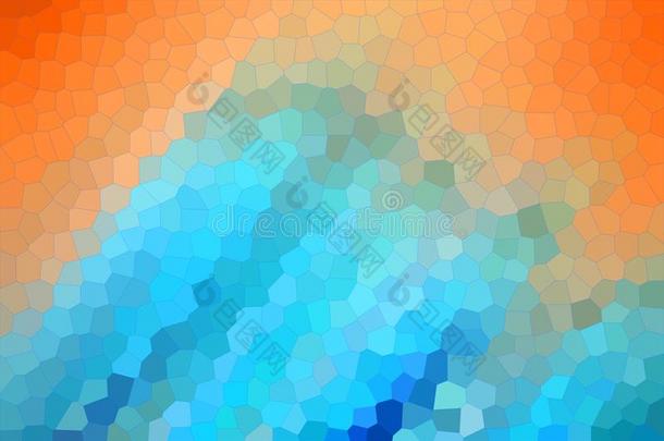 抽象的桔子-<strong>蓝</strong>色运动污迹和使结晶影响,使用同样地
