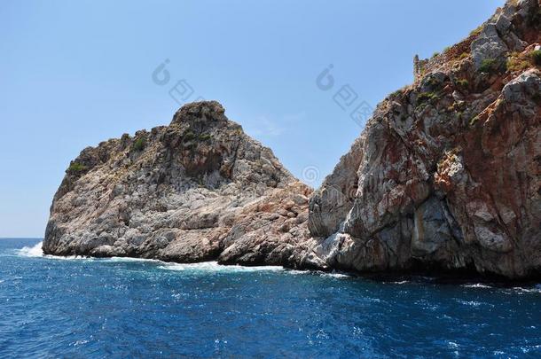 海悬崖.地中海的海.
