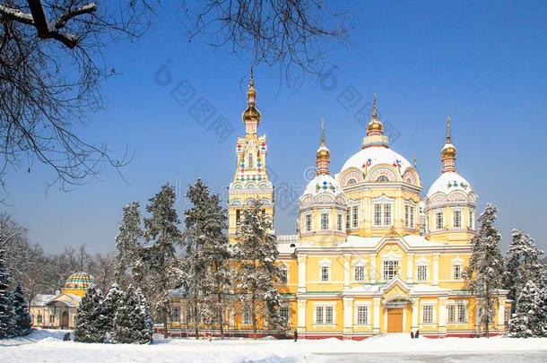 泽科夫总教堂采用阿拉木图,<strong>哈萨克</strong>斯坦