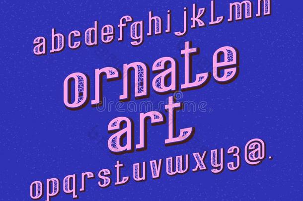 装饰华丽的艺术<strong>字</strong>体.装饰的<strong>字</strong>体.隔离的英语<strong>字</strong>母表