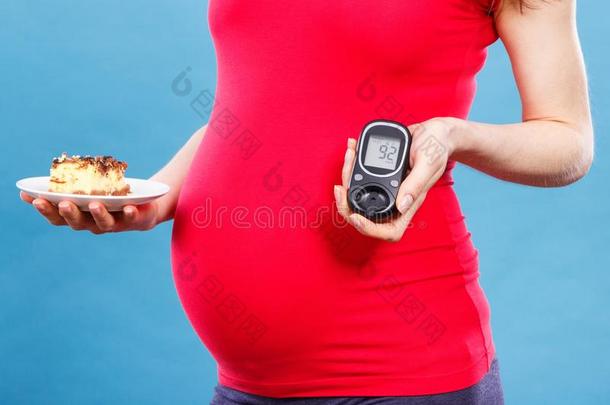 女人采用怀孕的hold采用g血糖测计仪和好的结果食糖人名