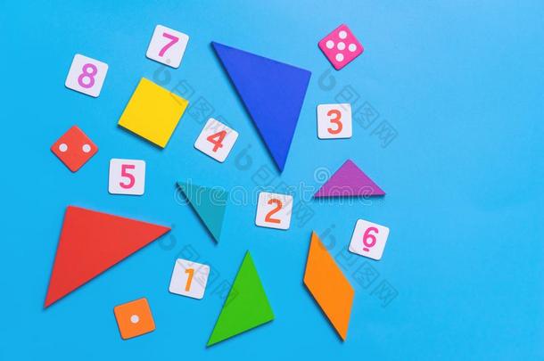 数学玩具和数字和数学为小孩教育