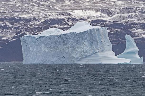 戏剧的大大地冰山从落下指已提到的人海岸关于格陵兰