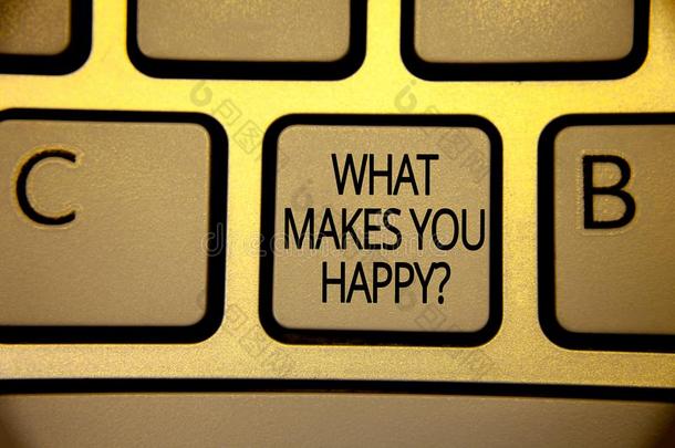 单词文字文本什么使你幸福的问题.商业康塞普
