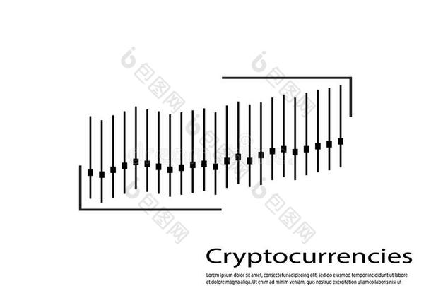 图表关于加密货币.图表ics和分析学关于密码使用法.