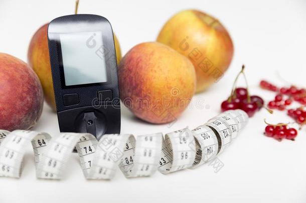糖尿病显示屏,日常饮食和健康的食物吃营养的自负