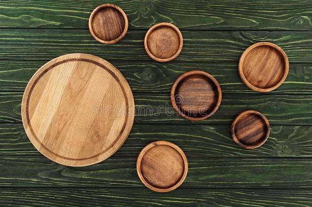 顶看法关于不同的类型关于木制的圆形的锋利的板