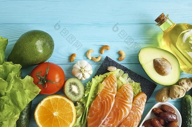 红色的鱼,鳄梨营养作品选择健康的食物英语字母表的第15个字母