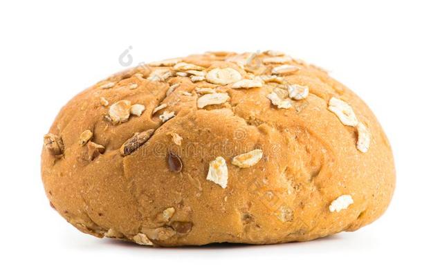 面包圆形的小面包或<strong>点心</strong>隔离的