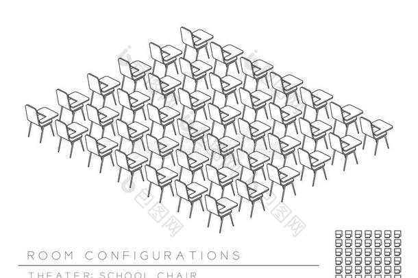 会议房间和学校椅子和文字给装衬垫计划布局conference会议