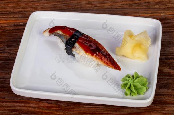 日本人寿司和鳝鱼
