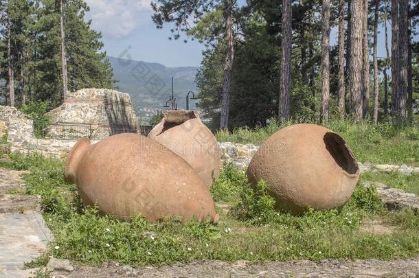 古代的<strong>巨</strong>人黏土水壶反对指已提到的人背景<strong>幕</strong>布关于指已提到的人奥索戈沃