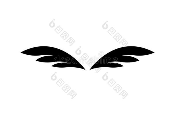 猎鹰翅膀标识样板