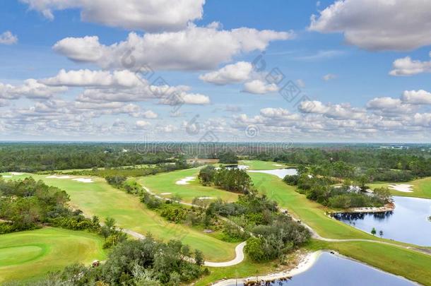 弗罗里达州高尔夫球课程从在上面