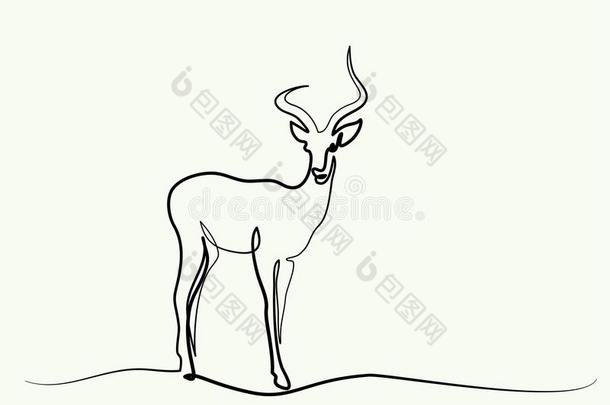 黑斑羚步行象征