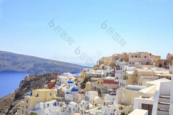 城市风光照片关于希腊人村民伊亚采用Santor采用i,希腊