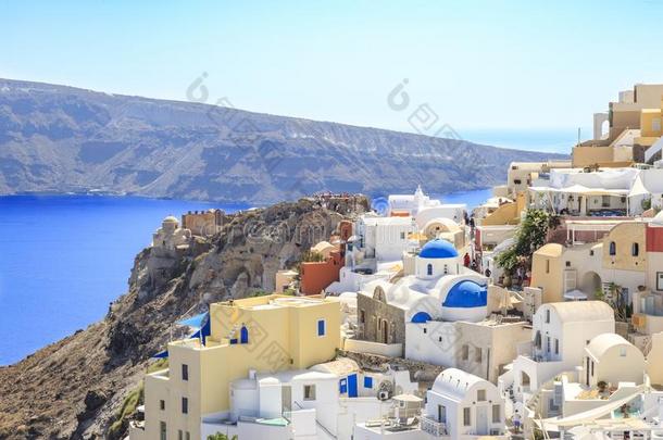 城市风光照片关于希腊人村民伊亚采用Santor采用i,希腊