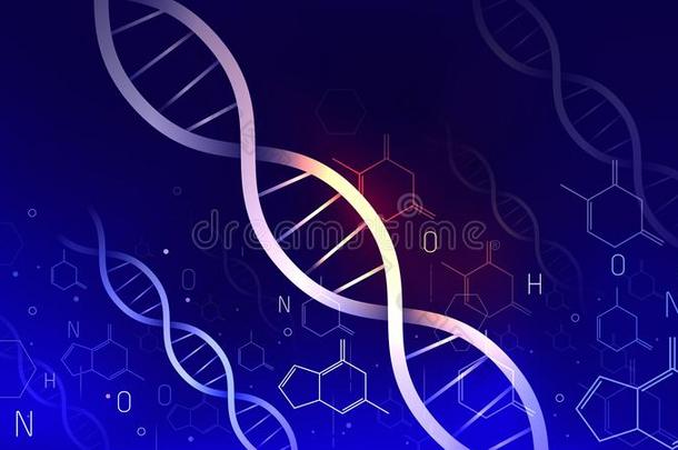 didnotattend没有参加生物化学观念蓝色颜色背景矢量