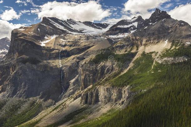 你好国家的公园山风景加拿大人的落基山脉