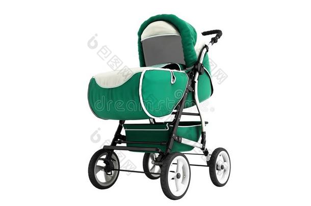 现代的祖母绿婴儿运输为任何的天气和白色的插入