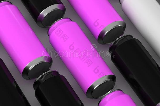 raraltimeterwarningset雷达高度预警装置关于黑的,白色的和紫色的苏打罐头